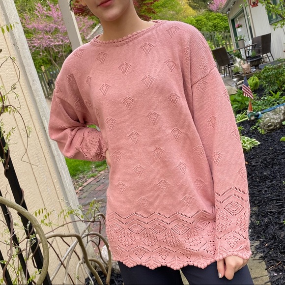 Van Heusen for Her vintage pink sweater - Picture 7 of 7